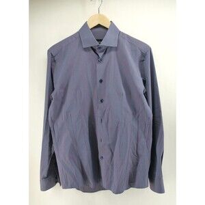 Bogosse Shirt Mens 3‎ Medium Blue Prints Long Sleeve Button Up Cotton Casual